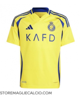 Al-Nassr Maglia Gara Casa Repliche 2024-25 Maniche Corte